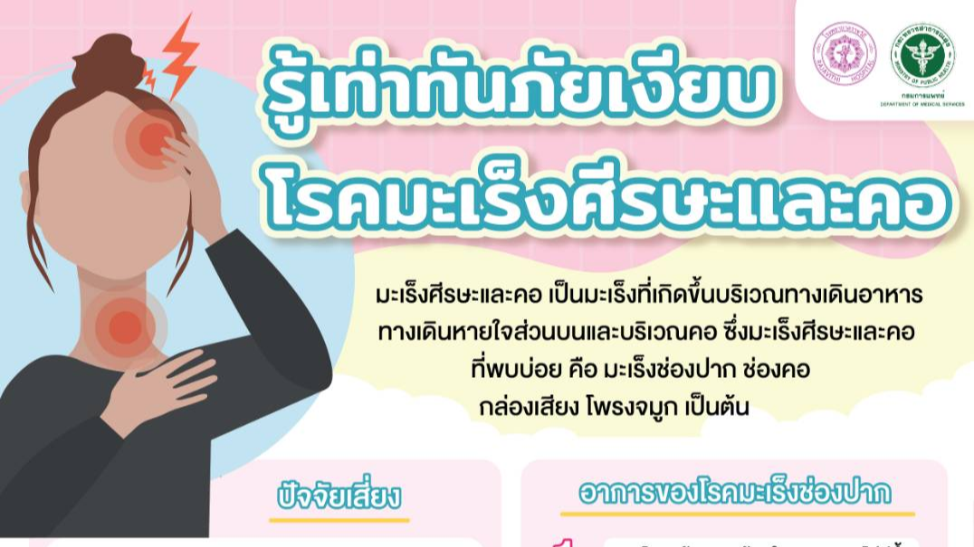 แพทย์เตือน “รู้เท่าทันภัยเงียบ โรคมะเร็งศีรษะและคอ” เนื่องในวันมะเร็งศีรษะและคอโลก