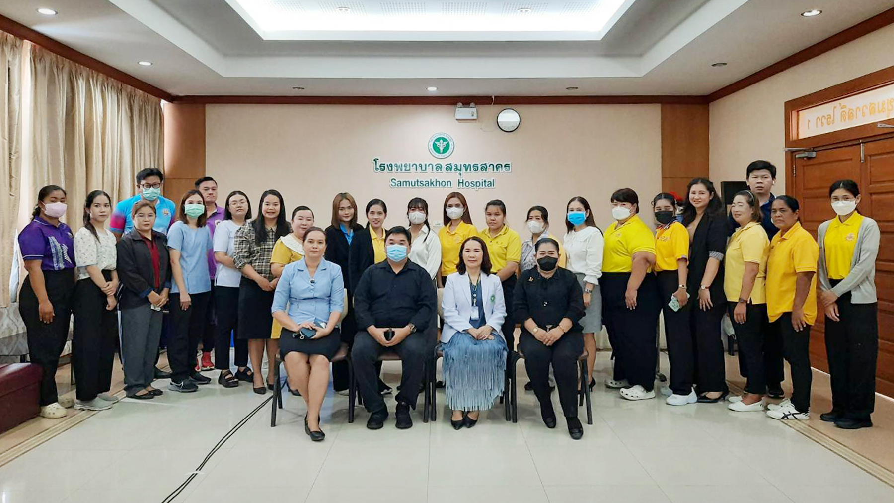 โรงพยาบาลสมุทรสาคร โครงการเฝ้าระวัง ป้องกัน และควบคุมโรคจากการประกอบอาชีพและสิ่งแวดล้อม