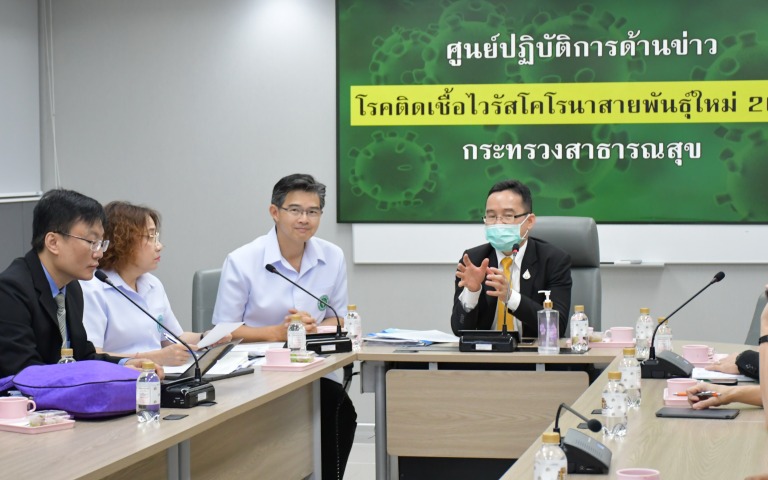 ประชุมก่อนแถลงข่าว COVID-19….. (6 มีนาคม 2563)