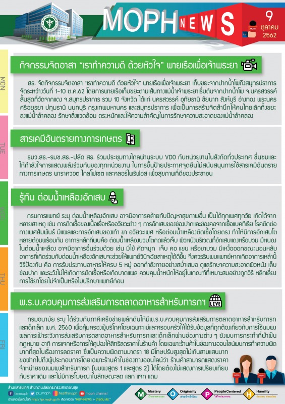 MOPH NEWS 9 ตุลาคม 2562