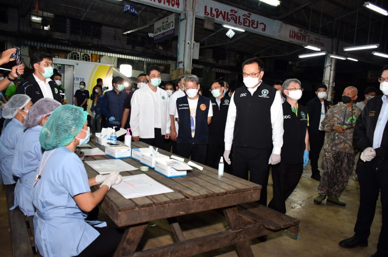 อนุทิน ลงพื้นที่ สมุทรสาคร หลังพบรายงานผู้ติดเชื้อโควิด 19 เพิ่ม ส่งรถตรวจเชื้อช...