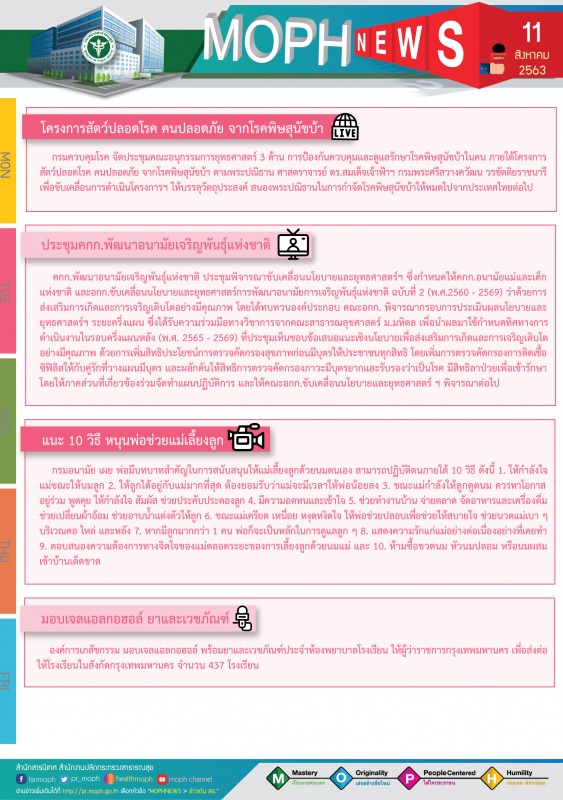 MOPH NEWS 11 สิงหาคม 2563