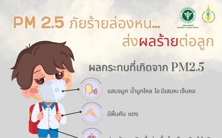 PM 2.5 ภัยร้ายล่องหนส่งผลร้ายต่อลูก