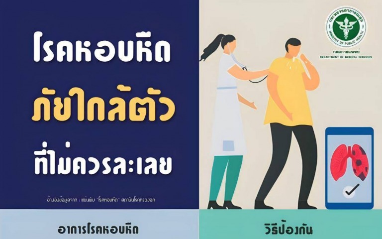 กรมการแพทย์แพทย์แนะผู้ป่วยโรคหอบหืดภัยใกล้ตัวที่ไม่ควรละเลย