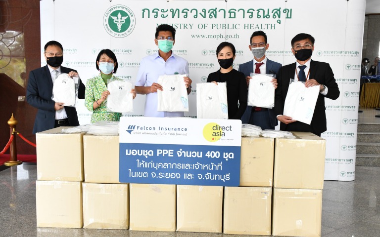 รับมอบ PPE และตู้ความดันลบ