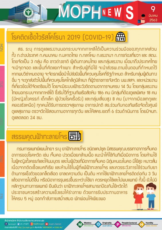 MOPH NEWS 9 มีนาคม 2563