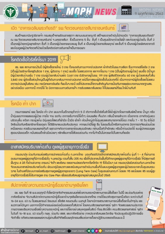 MOPH NEWS 9 พฤศจิกายน 2563