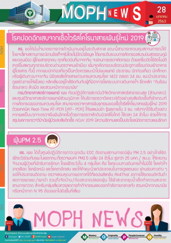 MOPH NEWS 28 มกราคม 2563