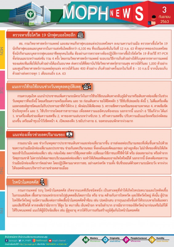 MOPH NEWS 3 กันยายน 2563