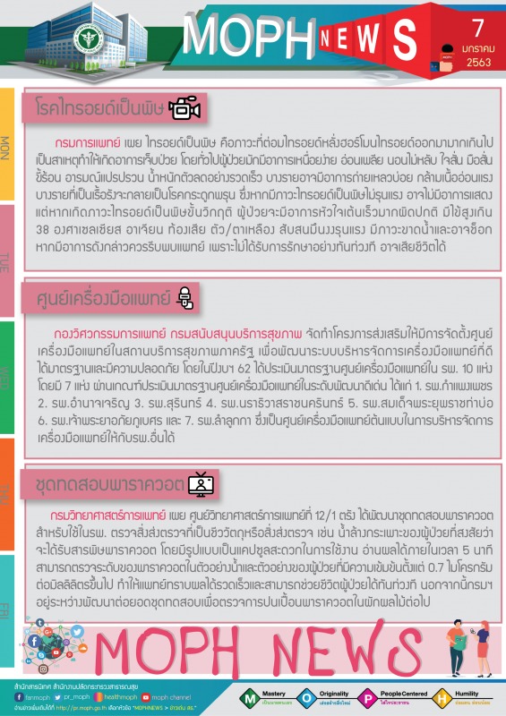 MOPH NEWS 7 มกราคม 2563