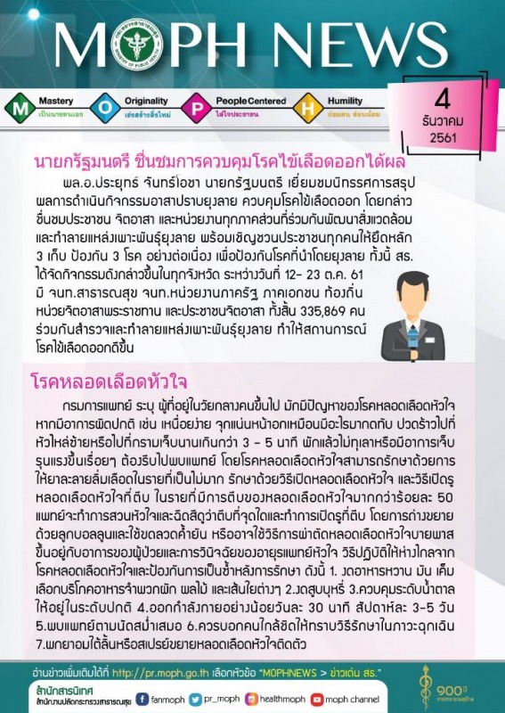 MOPH NEWS 4 ธันวาคม 2561