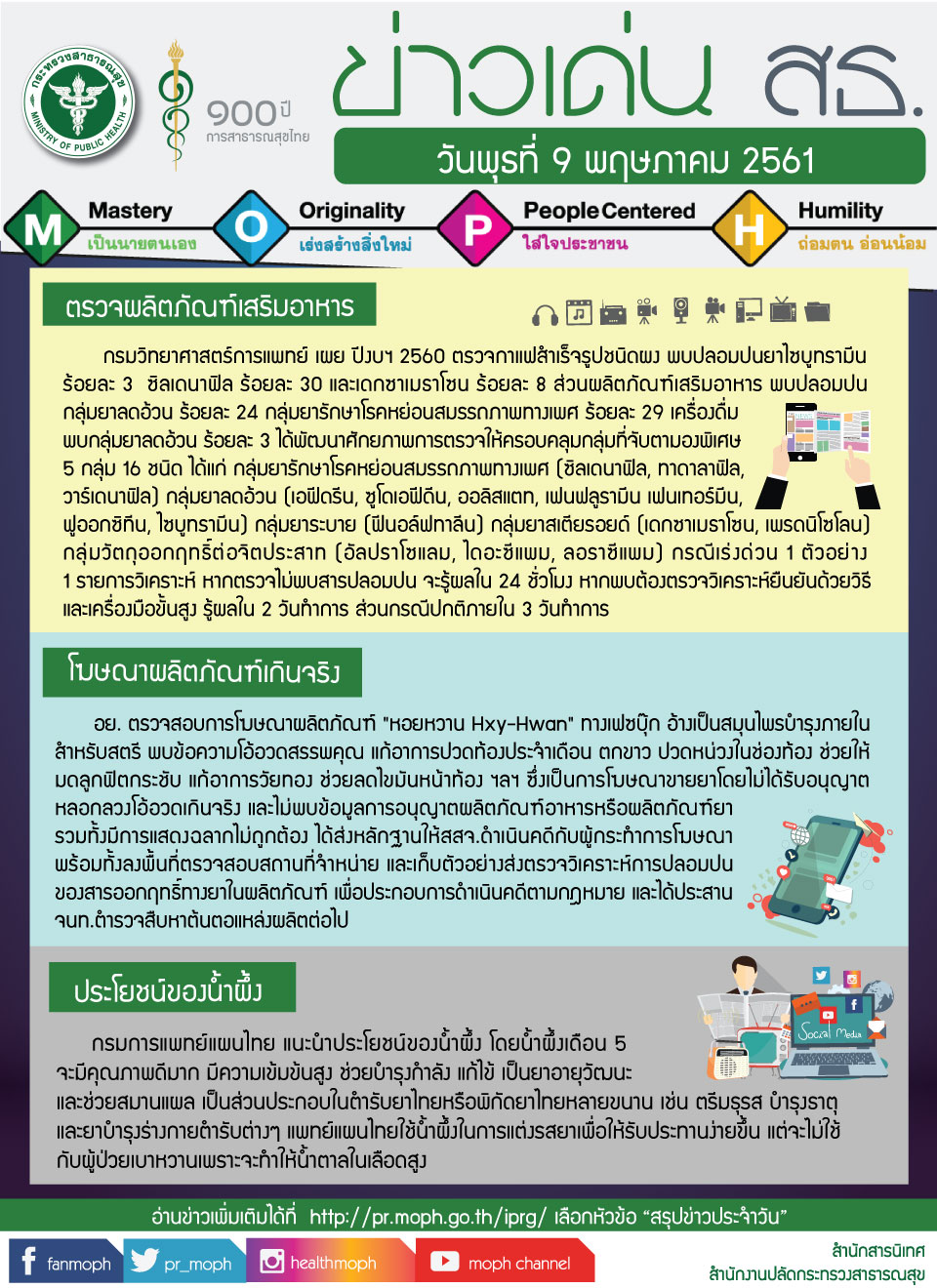 ข่าวเด่น 9 พฤษภาคม 2561 