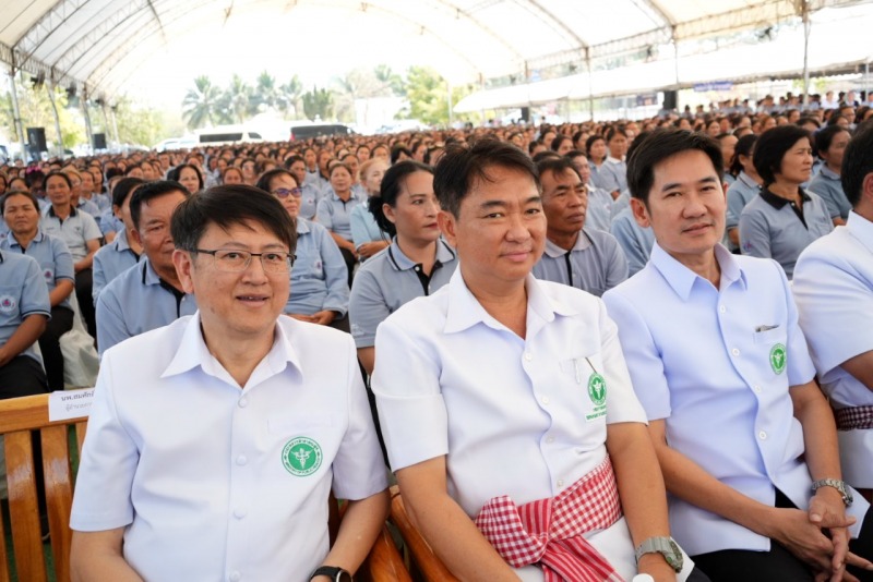 โรงพยาบาลหนองคาย ;  ให้การต้อนรับรัฐมนตรีว่าการกระทรวงสาธารณสุข ในการตรวจเยี่ยมง...