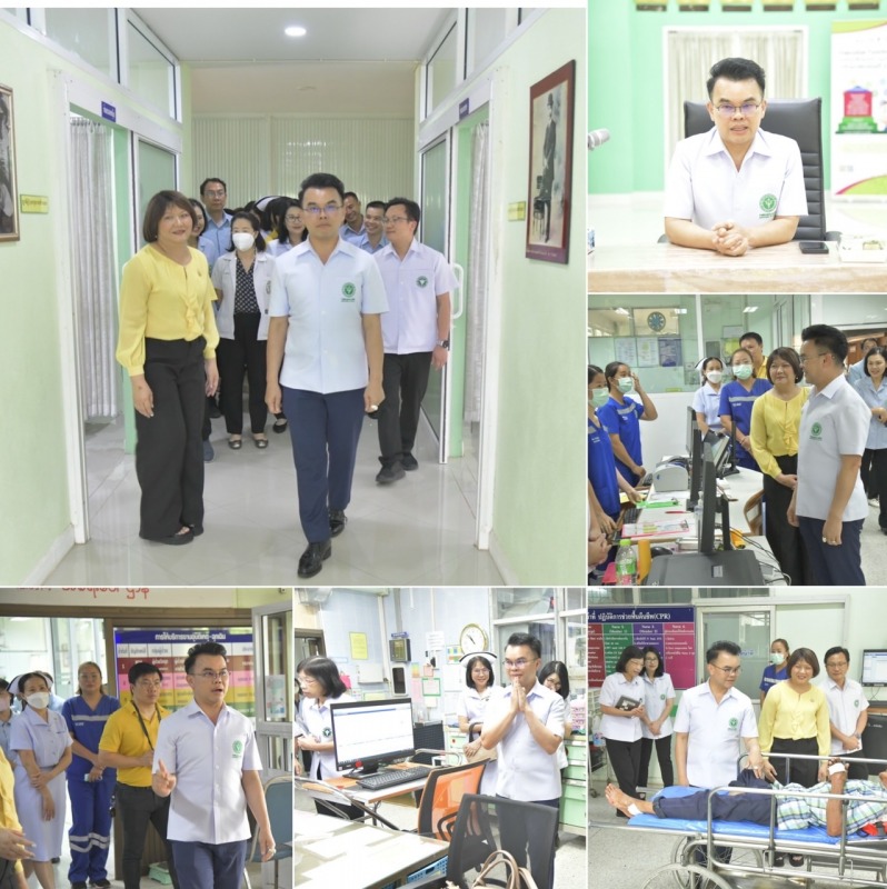 ดร.นพ.สราวุฒิ บุญสุข ผู้ตรวจราชการกระทรวงสาธารณสุข เขตสุขภาพที่ 1 ลงพื้นที่เยี่ย...