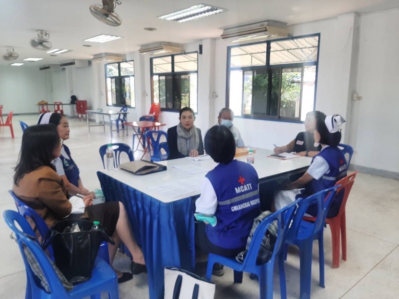 สสจ.เชียงราย ร่วมลงพื้นที่ตรวจคัดกรองสุขภาพแรงงานที่เดินทางกลับจากเมืองเล้าก์ก่าย ประเทศเมียนมา