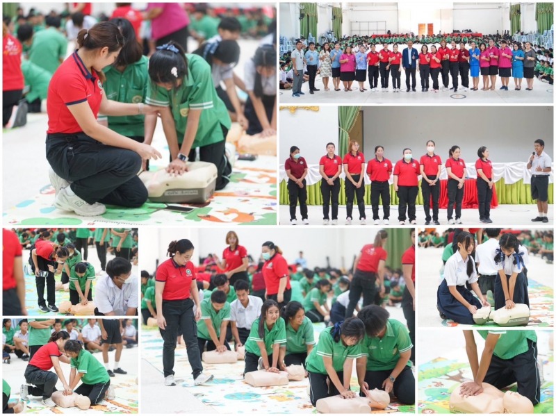 โรงพยาบาลตะกั่วป่า จัดอบรมหลักสูตร การช่วยฟื้นคืนชีพขั้นพื้นฐาน ให้แก่นักเรียนในสถานศึกษา