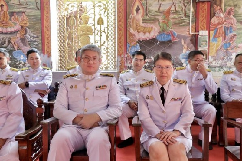 สสจ.เชียงราย ร่วมพิธีบรรพชาสามเณรภาคฤดูร้อน เฉลิมพระเกียรติพระบาทสมเด็จพระเจ้าอย...