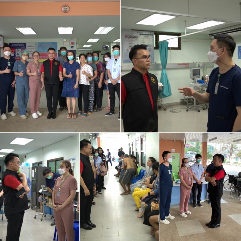 ดร.นพ.สราวุฒิ  บุญสุข ผู้ตรวจราชการกระทรวงสาธารณสุข เขตสุขภาพที่ 1 ลงพื้นที่เยี่...