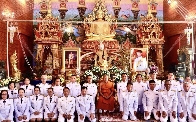 รพ.แม่สอด ร่วมพิธีเจริญพระพุทธมนต์ถวายพระพรชัยมงคล สมเด็จพระเจ้าลูกยาเธอ เจ้าฟ้า...