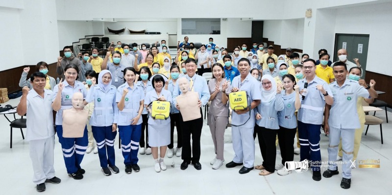 โรงพยาบาลวชิระภูเก็ต จัดการอบรมเชิงปฏิบัติการ “Hands 2 Heart : CPR For Life”การช...