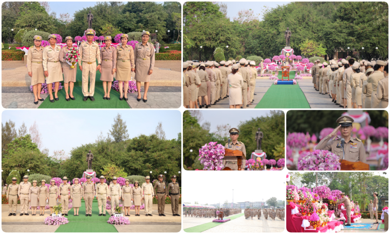 สสจ.สกลนคร “ร่วมพิธีวางพานพุ่มดอกไม้สดถวายราชสักการะพระบาทสมเด็จพระจุลจอมเกล้าเจ...