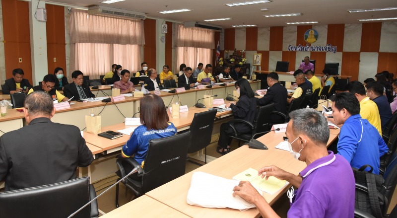 นพ.สสจ.อำนาจเจริญ ร่วมประชุมคณะกรรมการพัฒนาการบริหารงาน ยุติธรรมระดับจังหวัด และ...