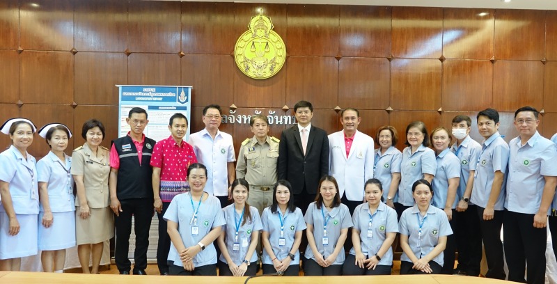 สสจ.จันทบุรีจัดกิจกรรมตรวจสุขภาพเชิงรุก สำหรับบุคลากรศาลยุติธรรมจังหวัดจันทบุรี