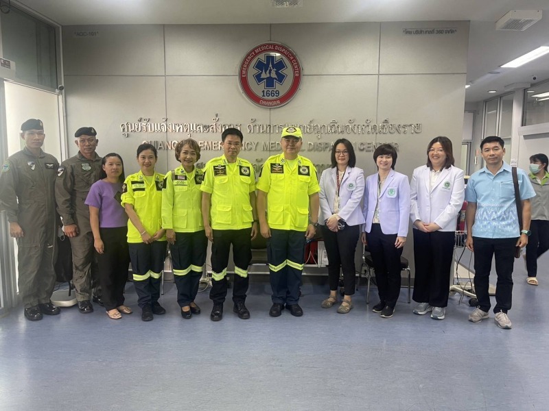 สสจ.เชียงราย ร่วมประชุมติดตามการดำเนินงานการปฏิบัติการแพทย์ฉุกเฉินทางอากาศ