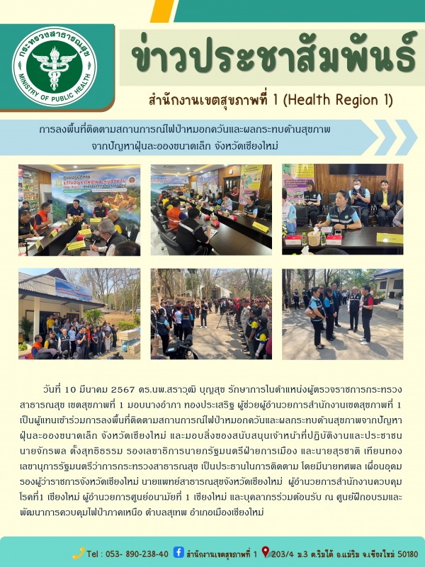 ดร.นพ.สราวุฒิ  บุญสุข  รักษาการในตำแหน่งผู้ตรวจกระทรวงสาธารณสุขเขตสุขภาพที่ 1 มอ...